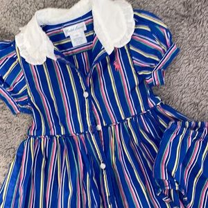 Polo Ralph Lauren Baby Girl Outfit Dress 12 Month